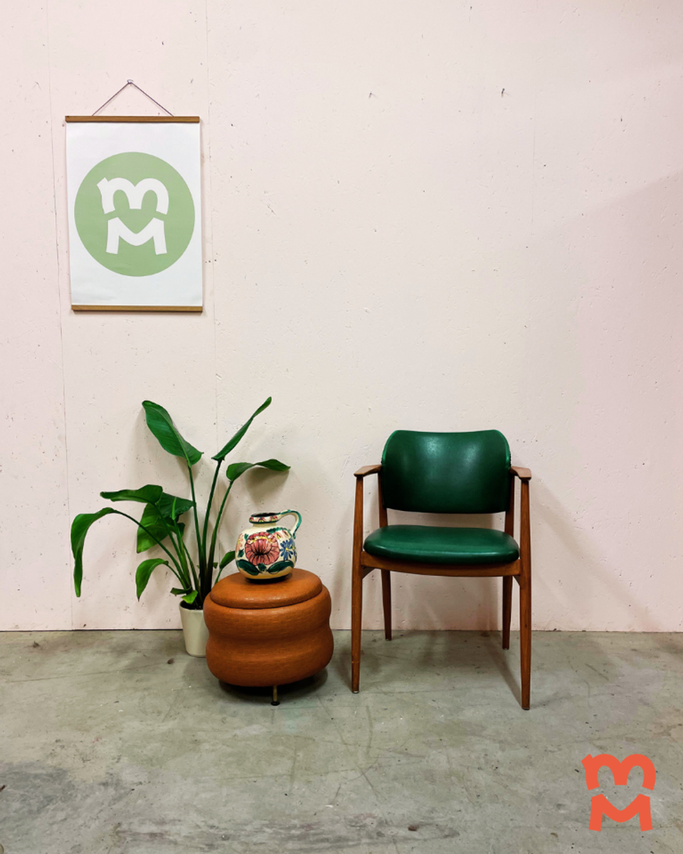 Mooie Groene Jaren 50 Stoel Van Spahn Stadlohn image 5
