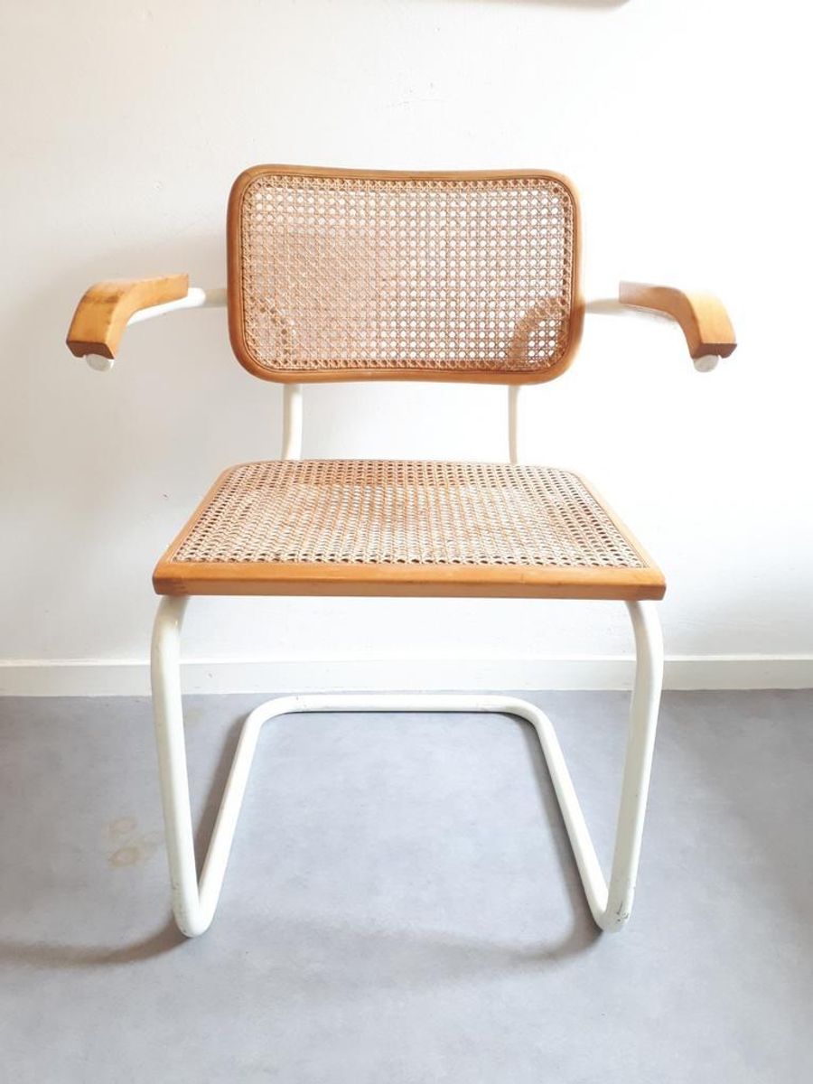 * Vintage Cesca Stoel Marcel Breuer Stijl Webbing Bureaustoel - Tnc3 image 3