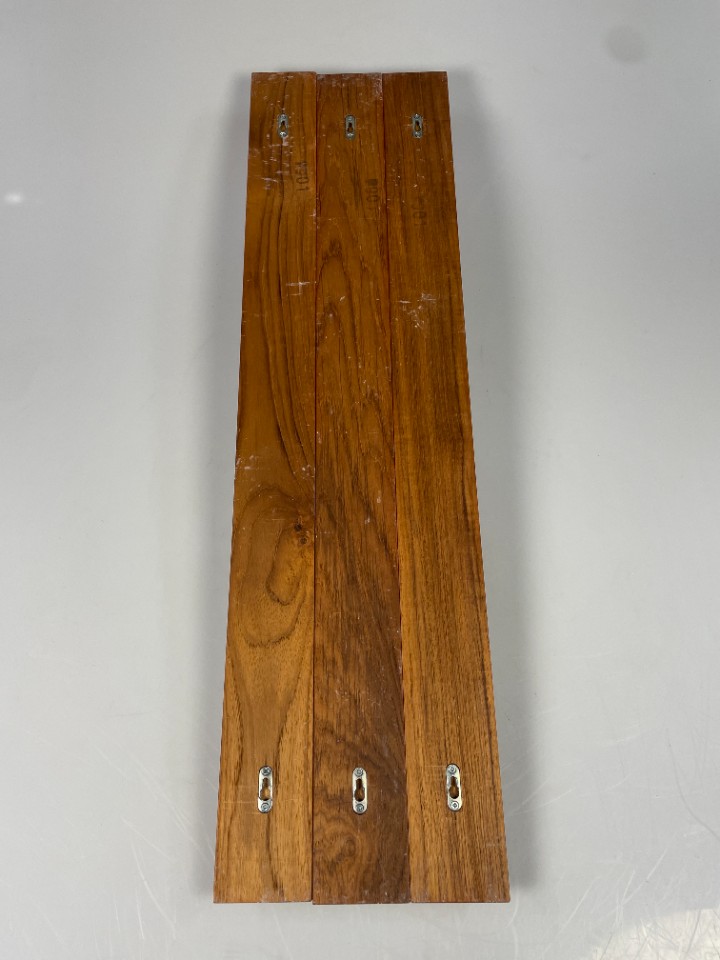 Vintage Teakhouten Wandkapstok Met Hangers, Aksel Kjersgaard Voor Odder Mobler, Denemarken 1960's image 15