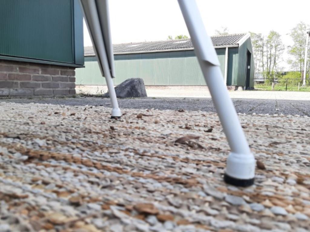 4 Tolix Style Eetkamerstoelen Vintage Design Witte Stoelen image 12