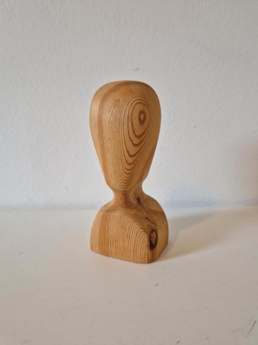 Vintage Houten Buste Beeldje Houtsnijwerk image 2