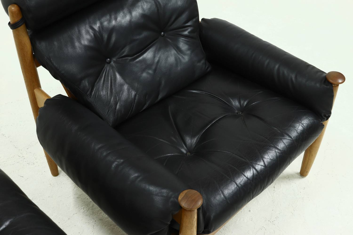 Pair Of Scandinavian Lounge Chairs By Eric Merthen For Ire Möbler 1960s image 14
