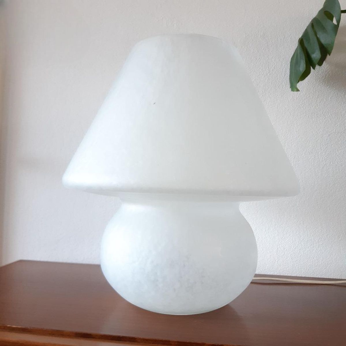 Vintage Design Glazen Tafellamp Glashütte Limburg, H38d36cm image 13