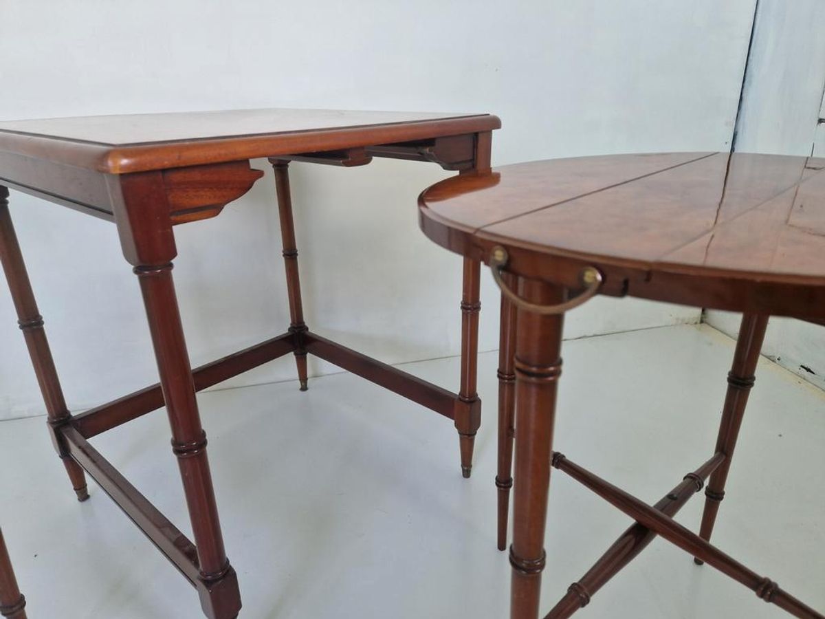 Mahonie Houten Klassieke Nest Tafeltjes. image 6