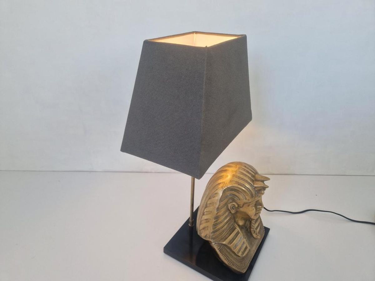 Hollywood Regency Tafel Lamp Farao Deknudt Jansen Stijl. image 7