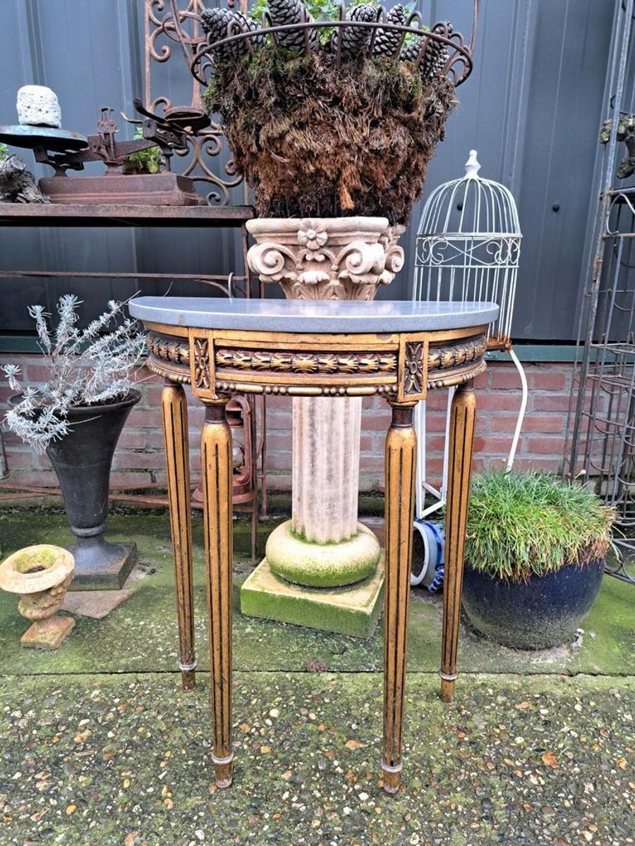 Antiek Italiaans Sidetable, Wandconsole, Bijzettafeltje image 2