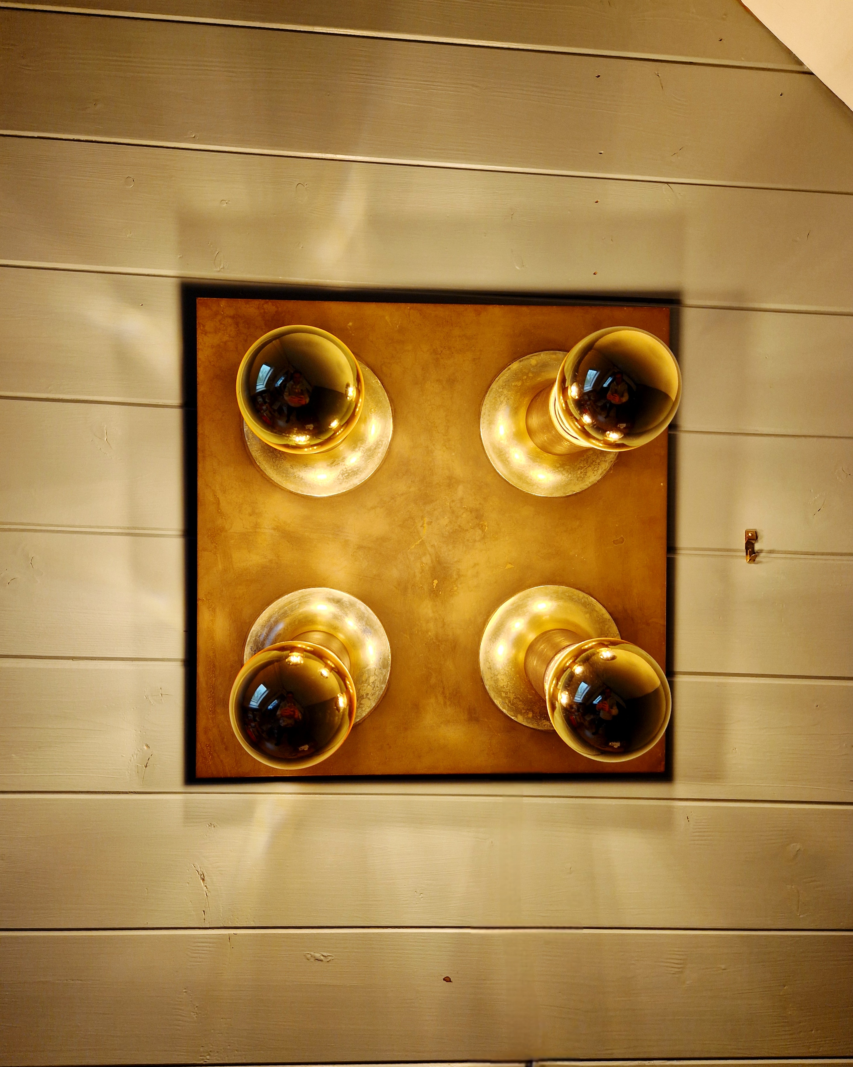 Koperen Plafondlamp, Space Age, Cosack Leuchten, 1970 image 7