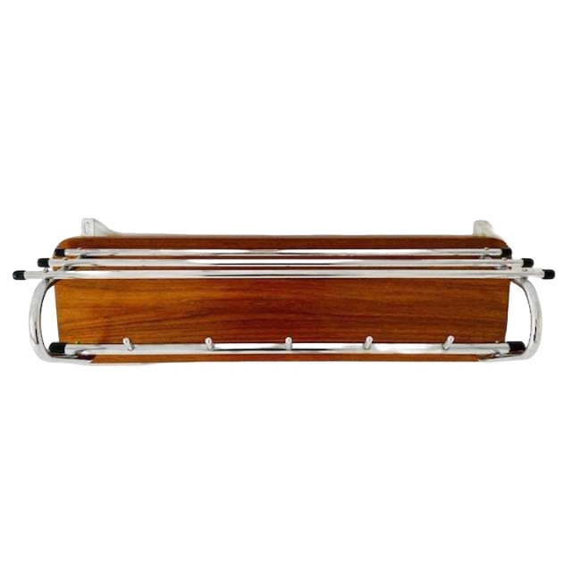 Deens Design Kapstok Teak Chroom Vintage 1960’s image 7