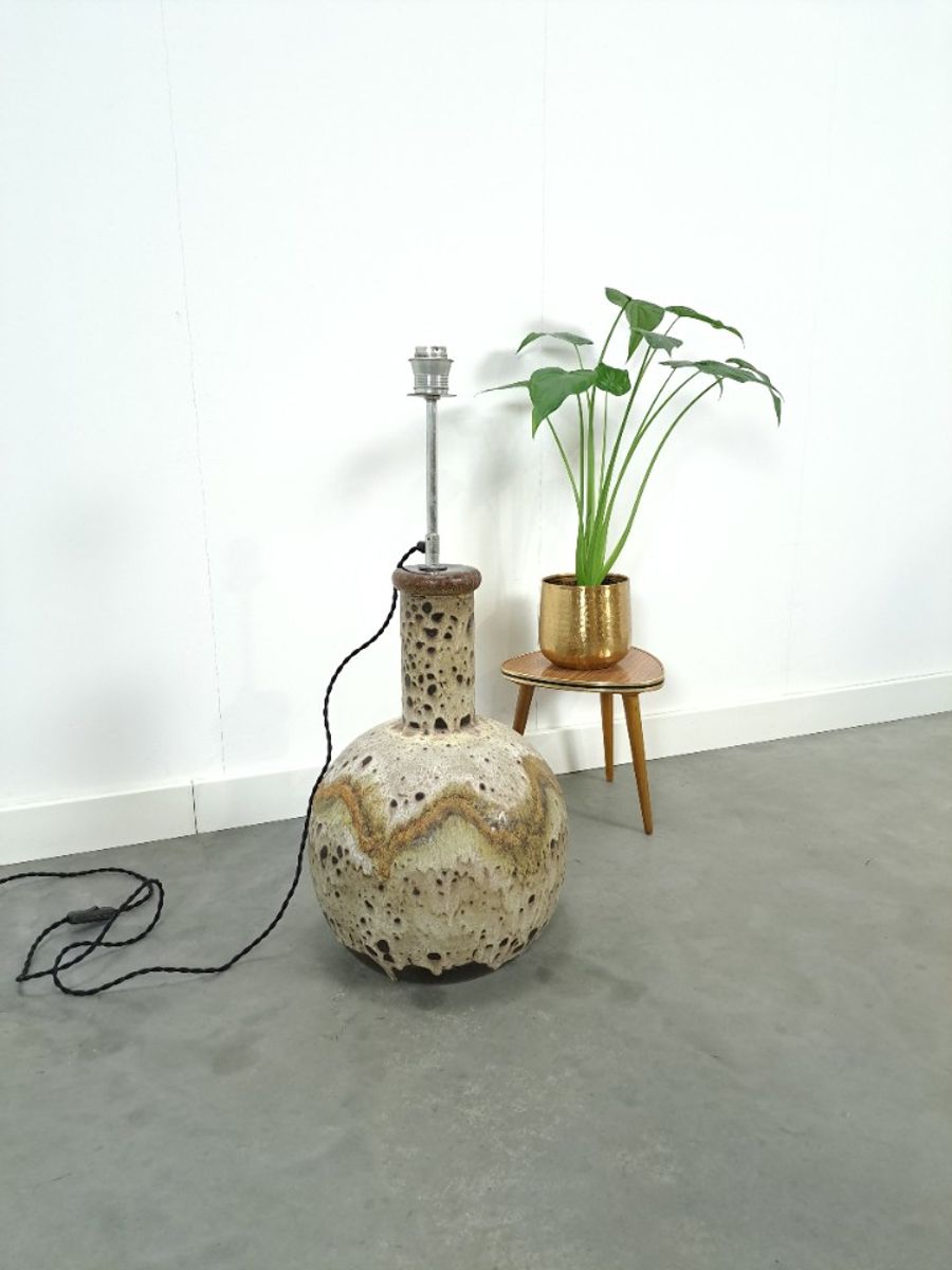 Oude Aardewerk Lampenvoet, Vloerlamp image 6