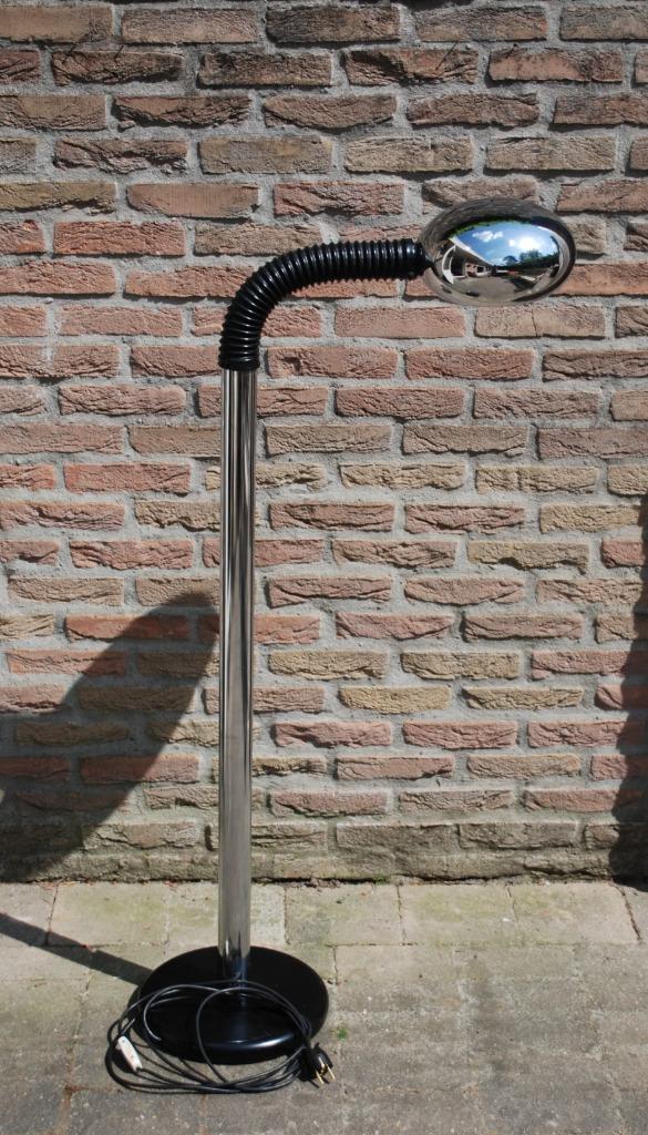 Staande Vloerlamp Jaren '70 Chrome image 9