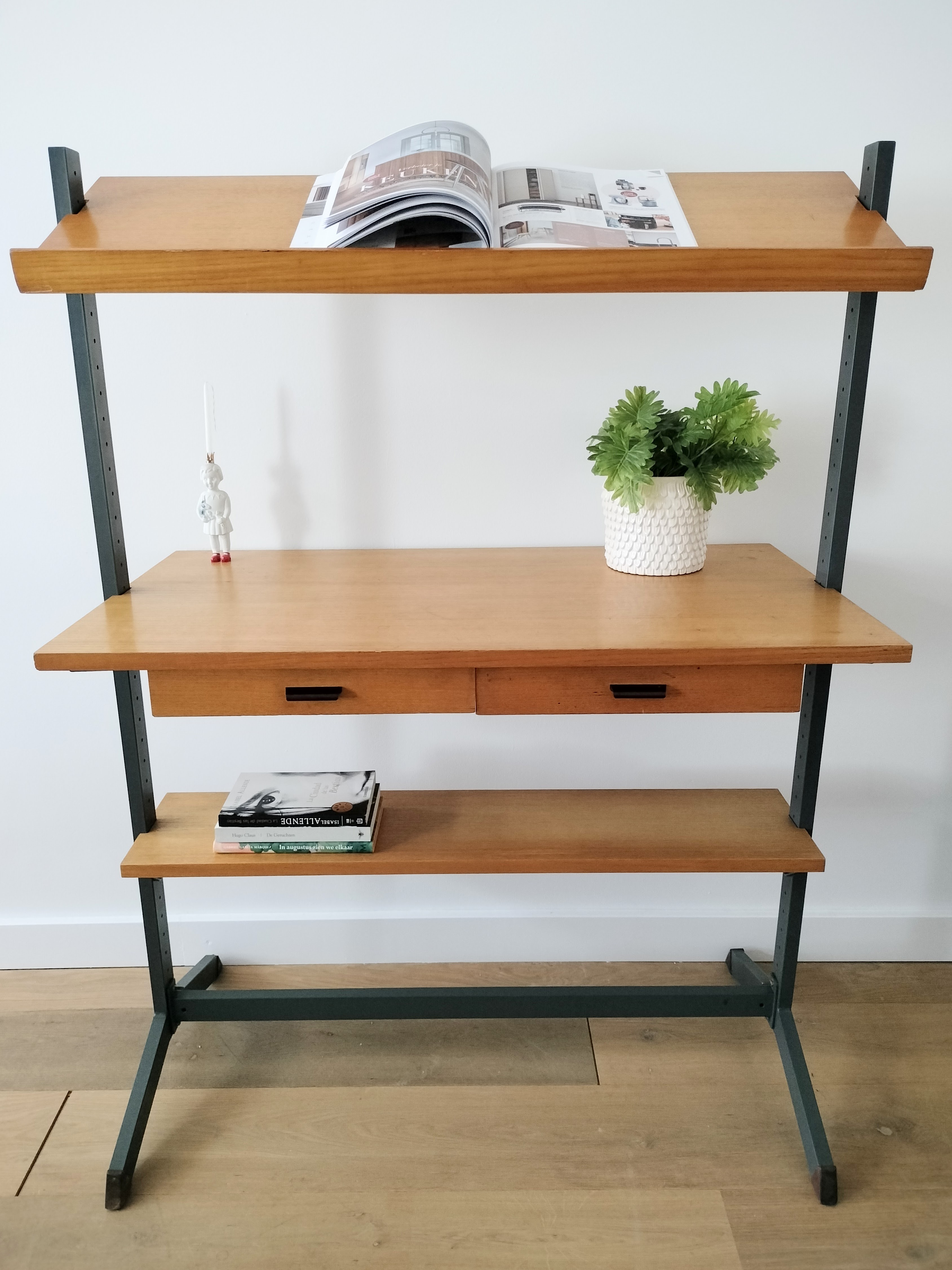 Vintage Vrijstaand Wandsysteem, Secretaire Olof Pira image 7