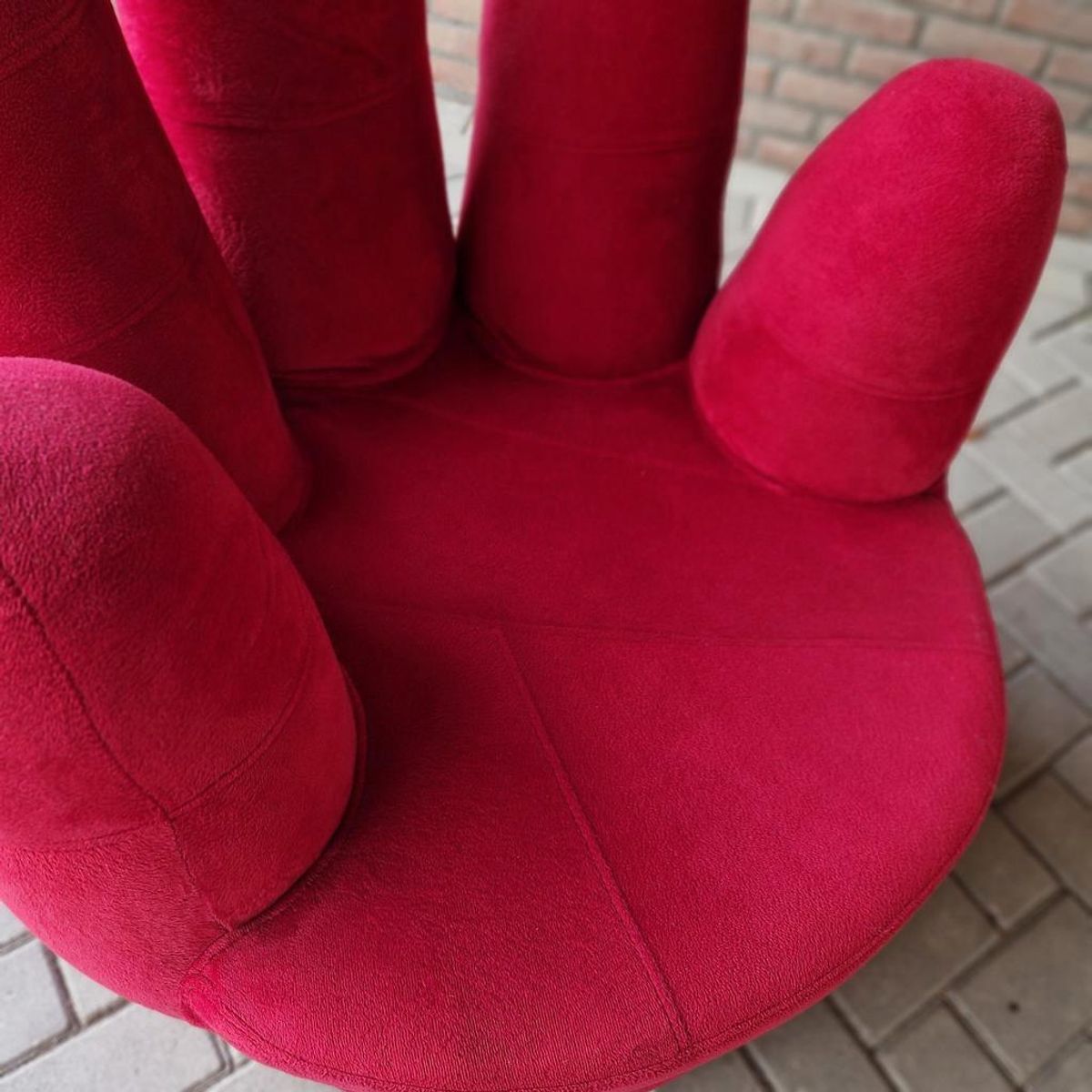Volwassen Retro Handstoel Rode Handstoel Jaren 90 image 9