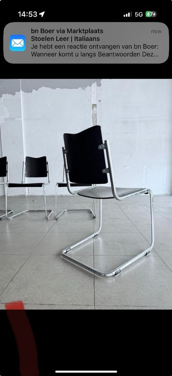 4x Vintage Tecta B11 Chairs, Ca80s image 4