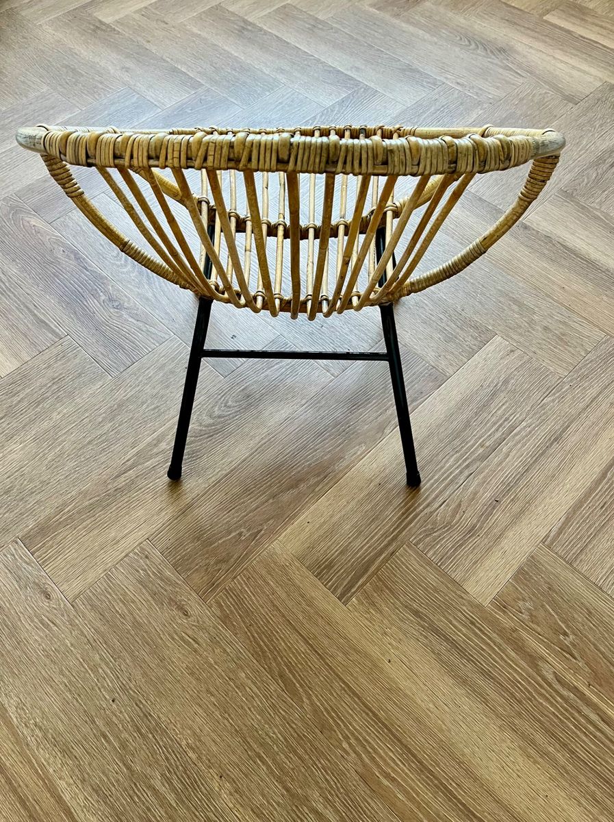 Rohé Noordwolde Rotan Bamboe Fauteuil 1960 image 10