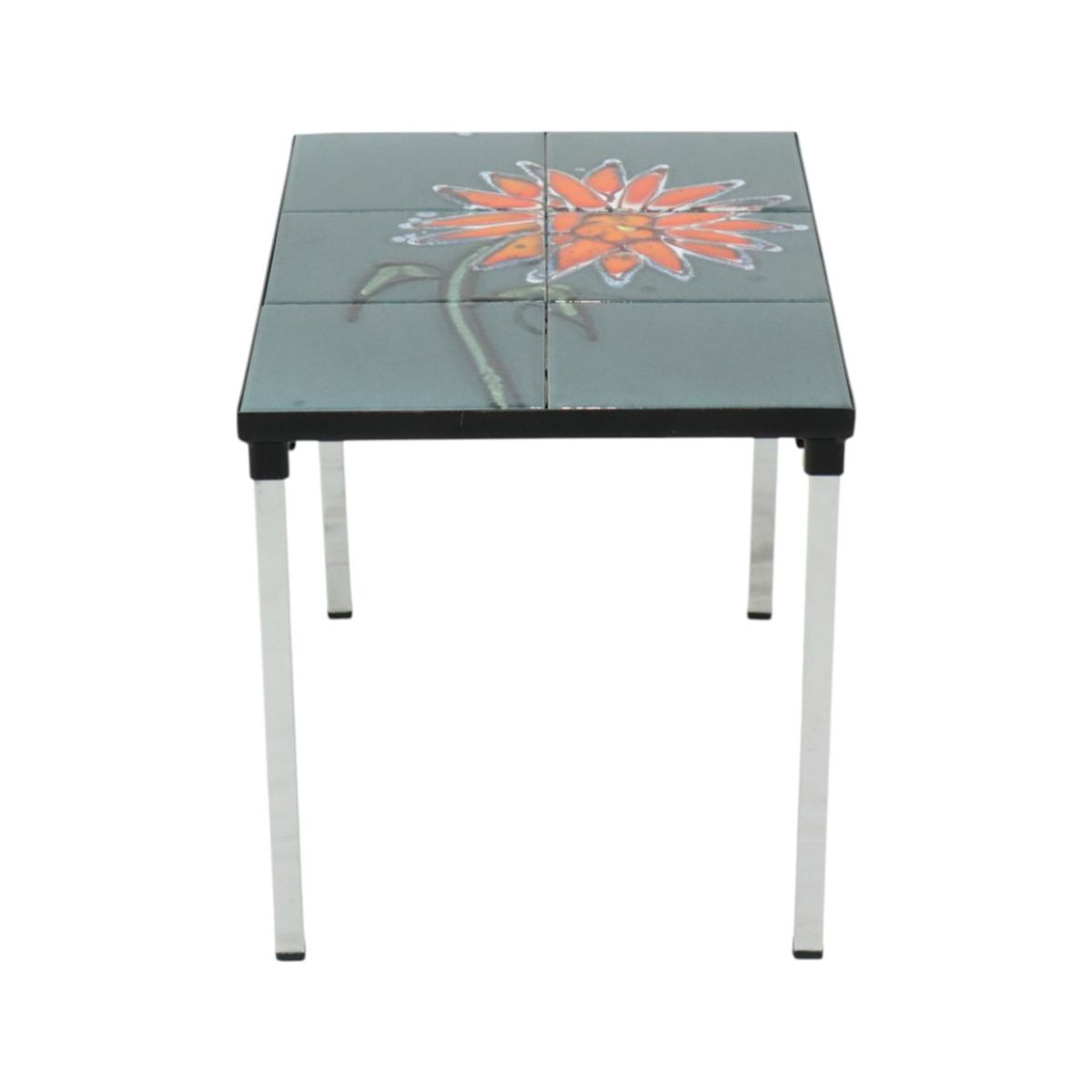 Kleine Keramische Tegeltafel Chroom Adri Belarti Oranje Bloem 47cm image 11