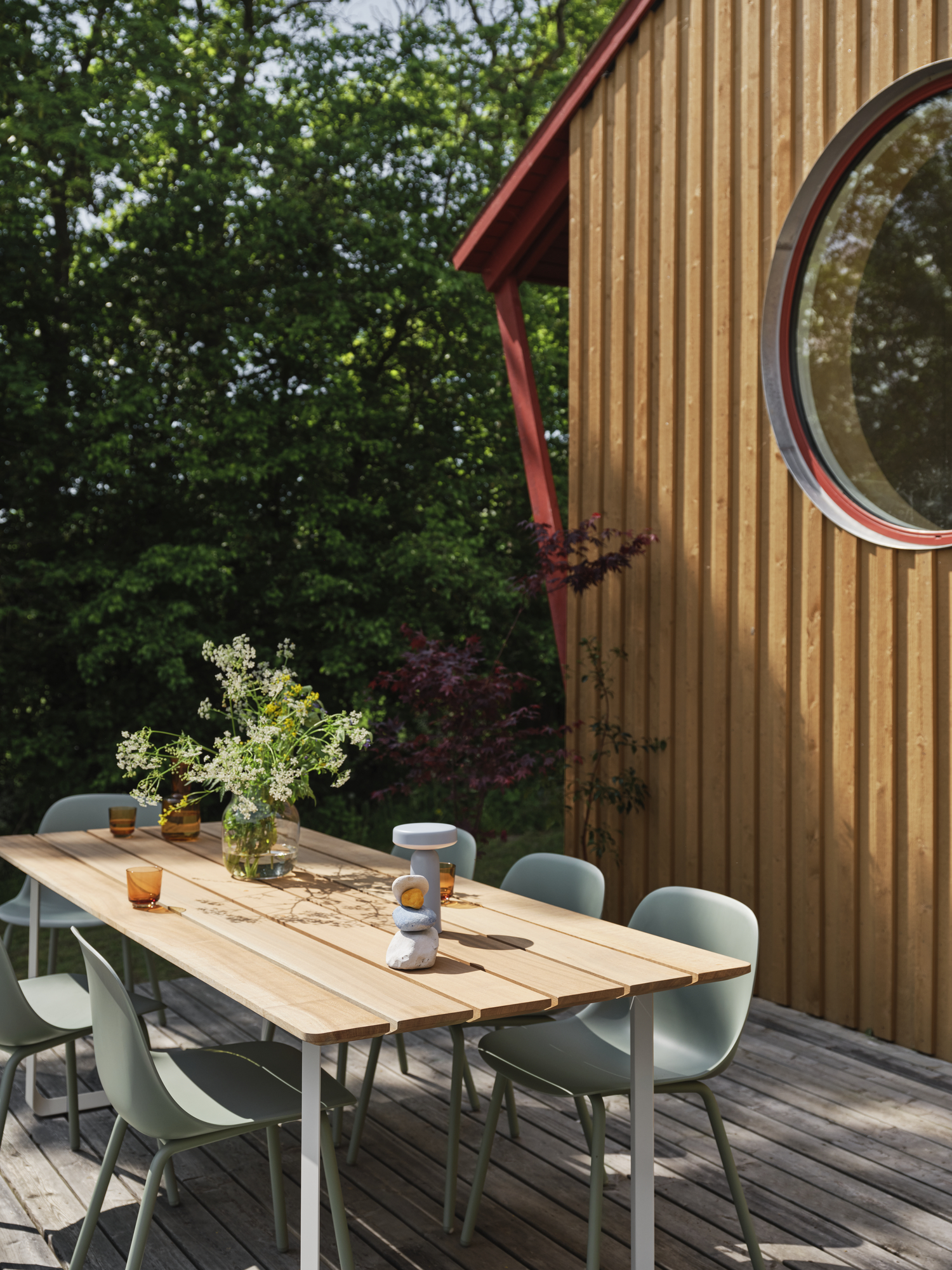 Muuto / Fiber Outdoor Side Chair / Set 6 Stuks / Dusty Green image 8
