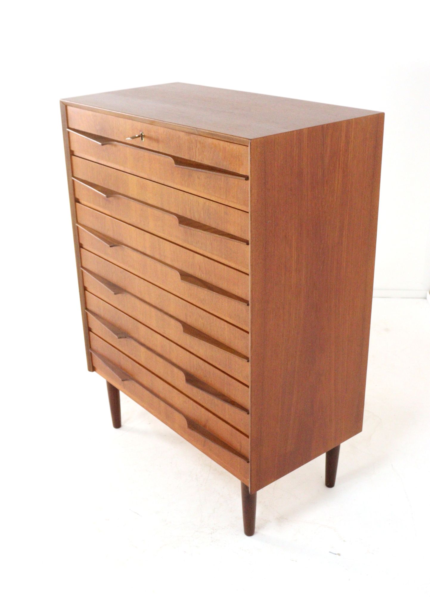 Vintage Hoge Ladekast 'olsted' Deens Design image 11