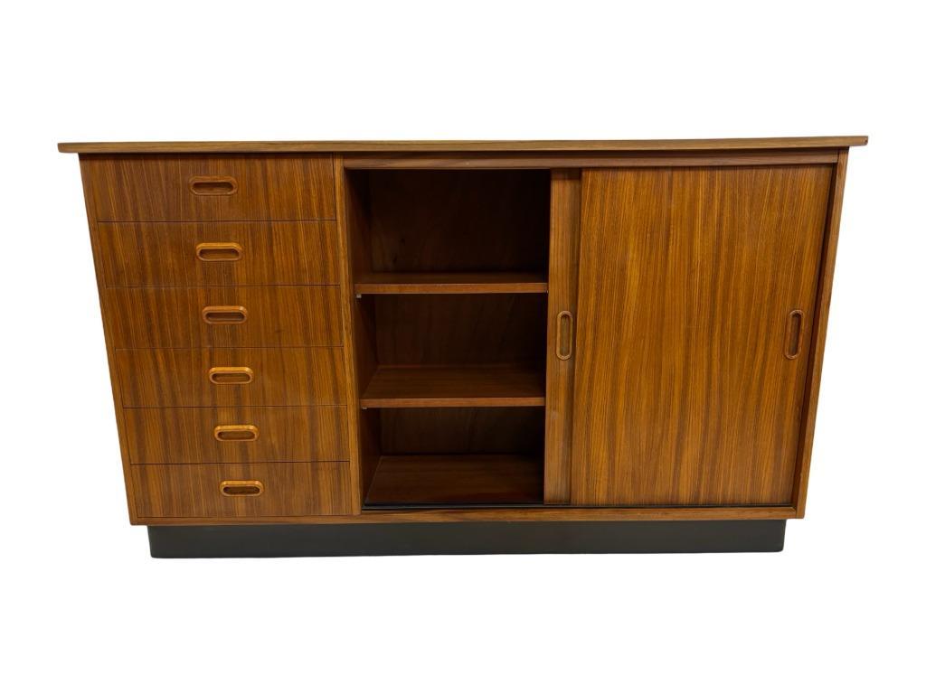 Vintage Dressoir Lowboard Tv Meubel Met Lades Jaren 60 Teak image 19