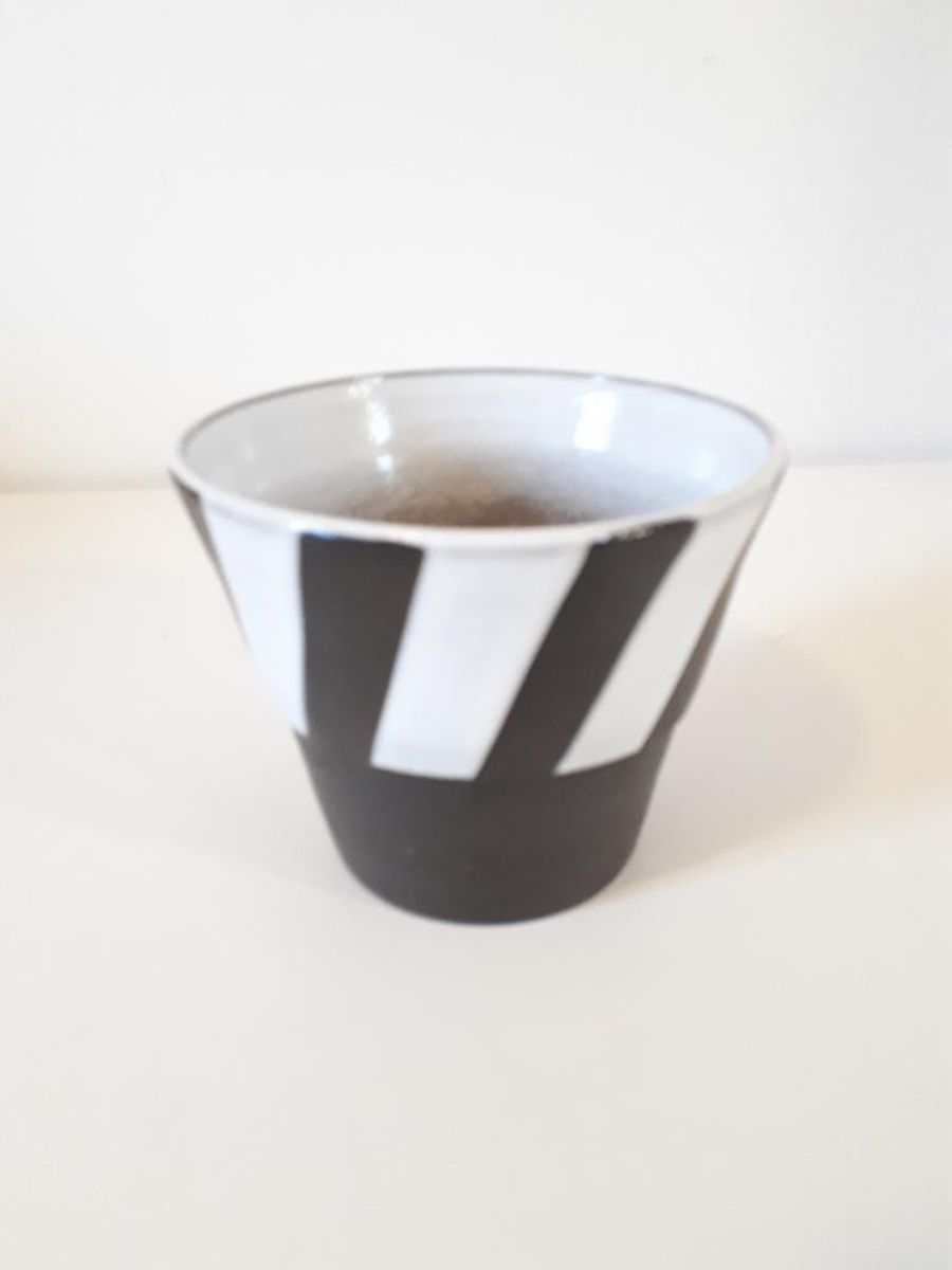 * Fifties Keramiek Bloempotje Vintage Bloempot Kamerplant Pot image 4