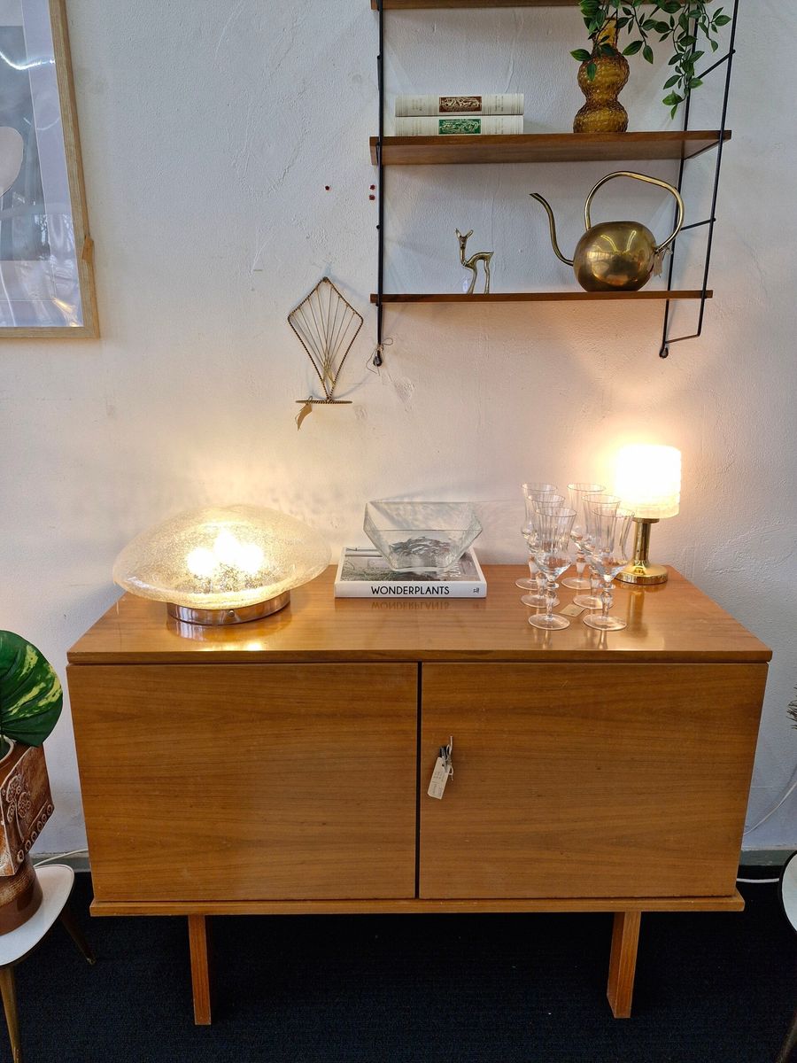 Vintage Kast / Dressoir Blond Strakke Poot 70s image 3