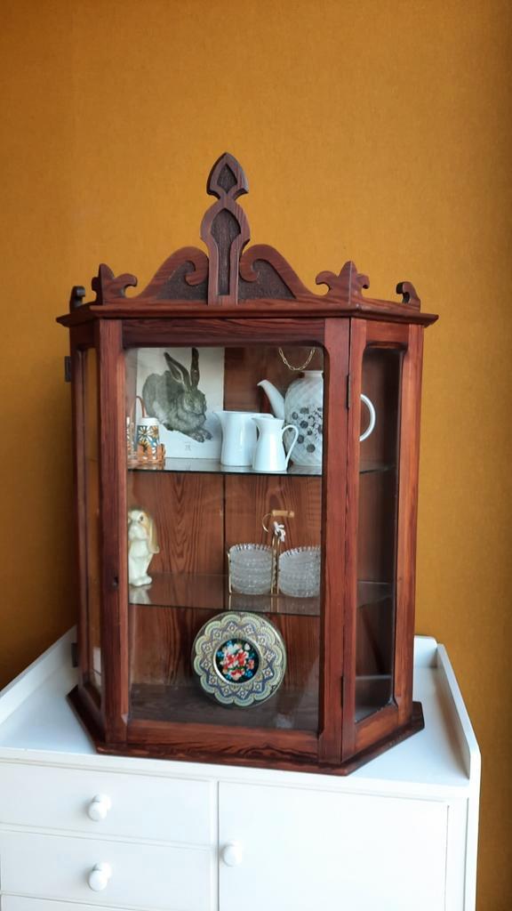 Vintage Brocante Houten Kastje, Halkastje, Nachtkastjes image 16
