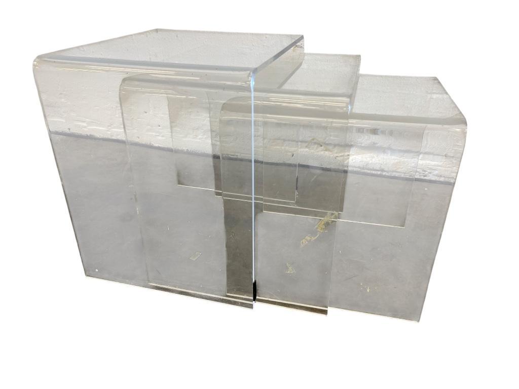 Set Van 3 Nesting Tables In Plexiglas / Salontafel image 12