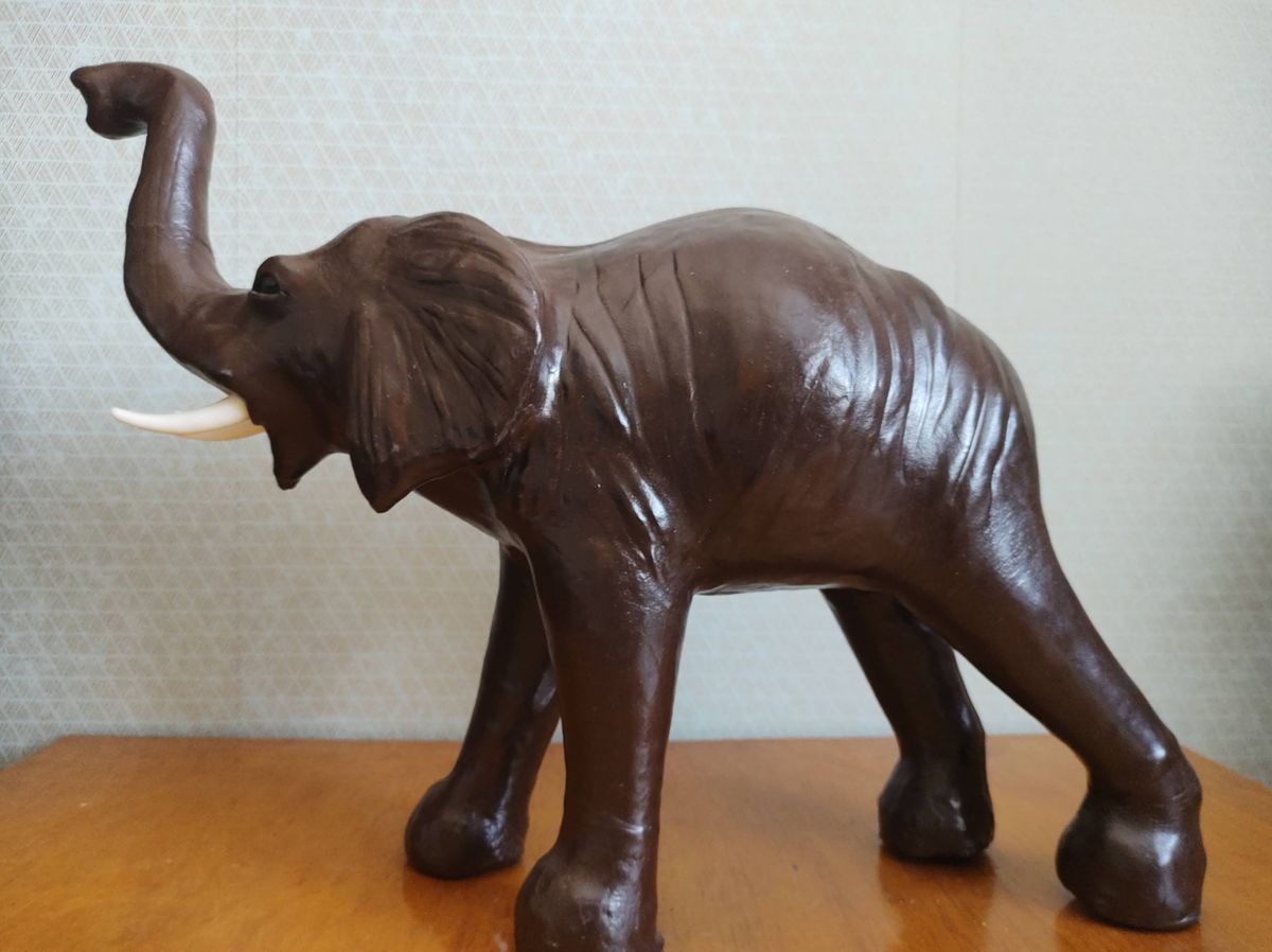 Vintage Lederen Olifant image 4