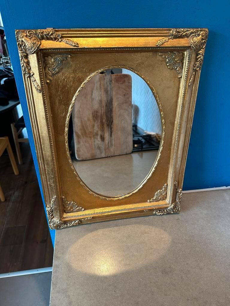 Franse Barok Spiegel Met Verguld Gouden Lijst image 2