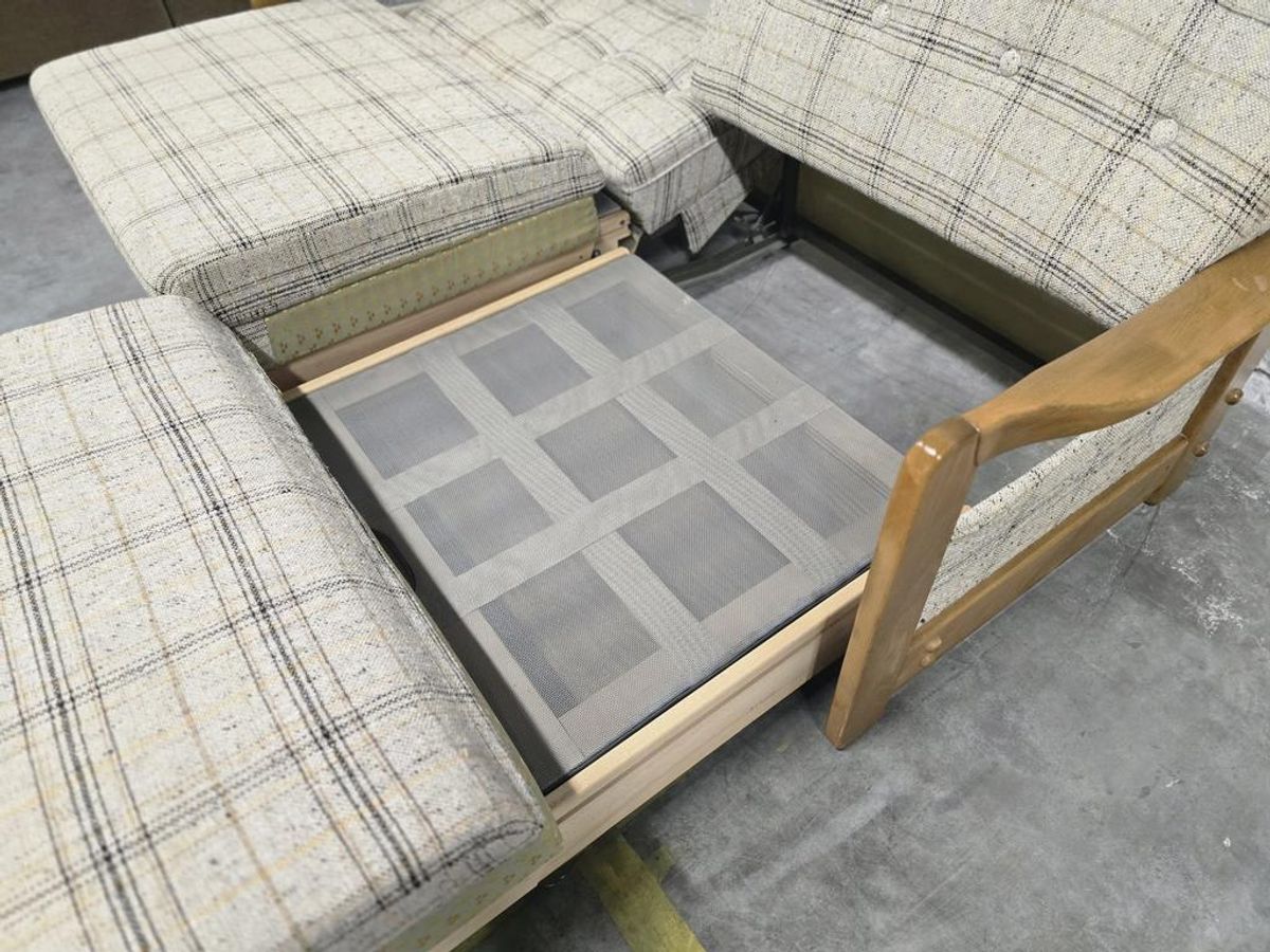Vintage Uitklapbare Slaapbank /daybed / Tweezit image 12