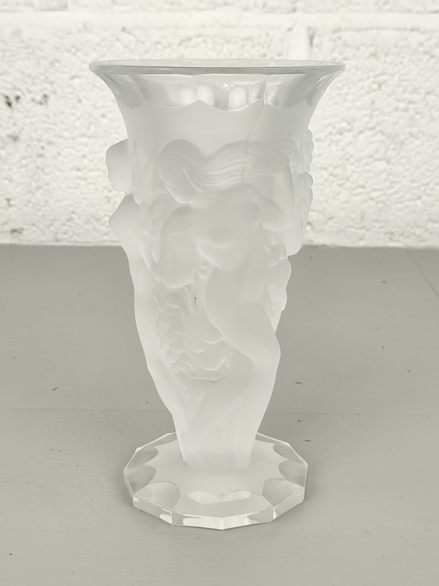 Art Deco Persglas Vaas Met Naakte Dames image 3