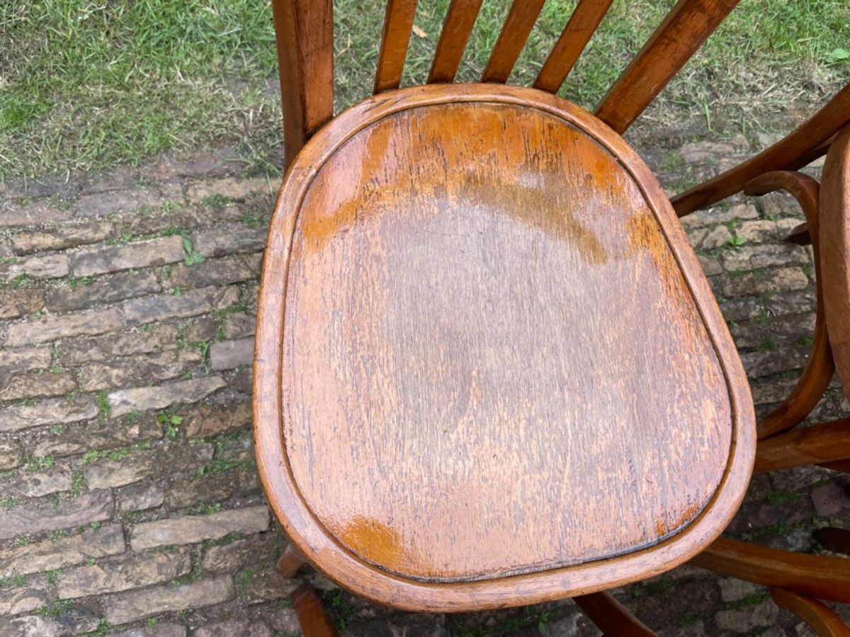 6 + 1 Baumann Bistrostoelen Keukenstoeln Café Stoelen Frans image 8
