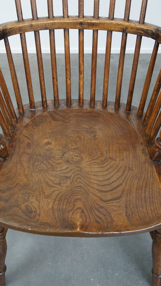 Leuke En Tijdloze Set Van 4 Antieke Engelse Windsor Stickback Chairs Uit De 19e image 6