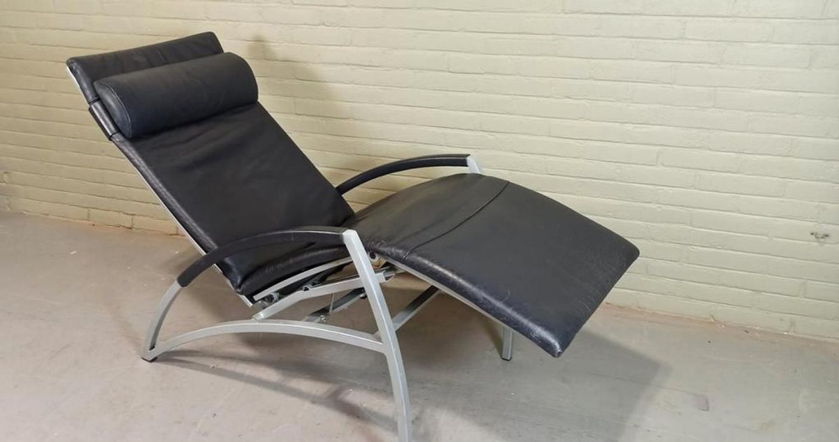 Vintage Interprofil 'pax' Design Leren Recliner Fauteuil image 13