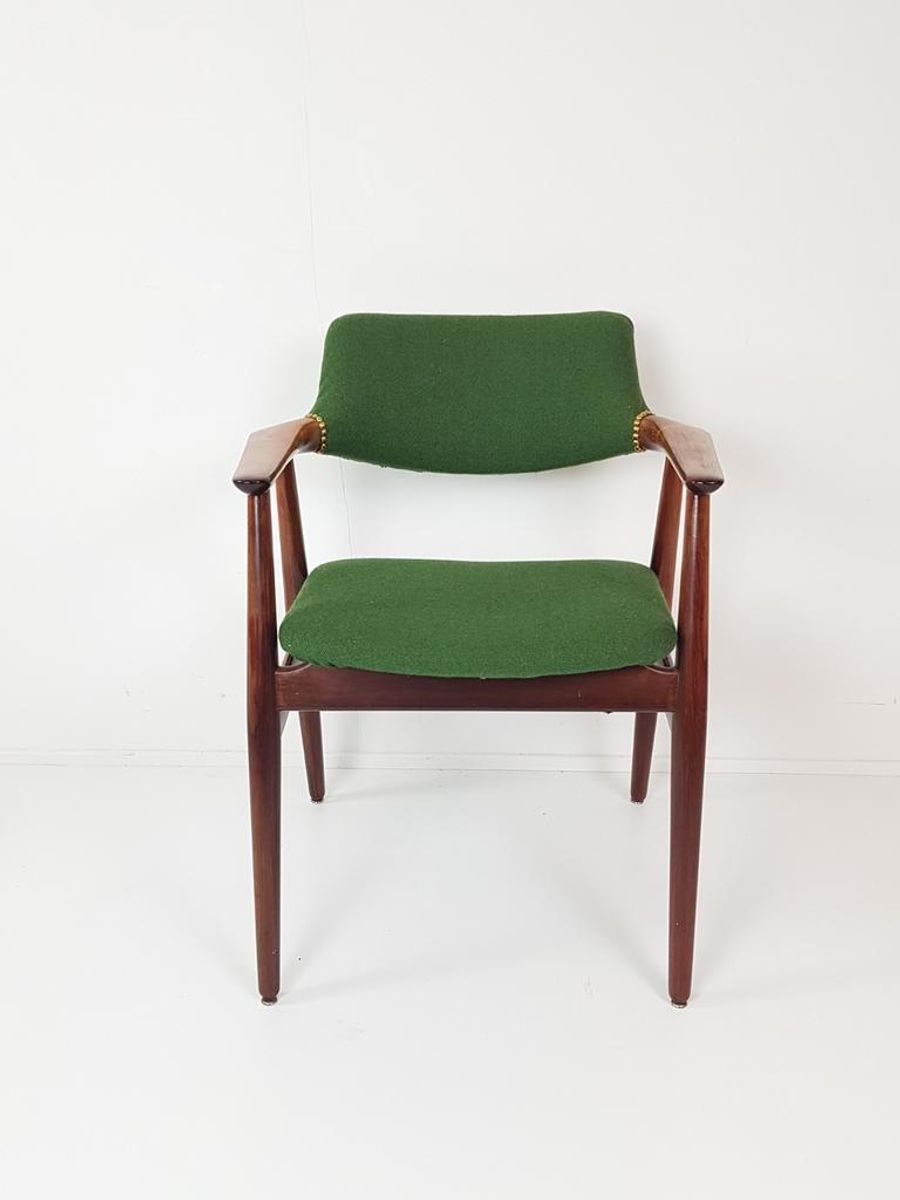 Vintage Deense Stoel Erik Kirkegaard | Nieuw Gestoffeerd image 7