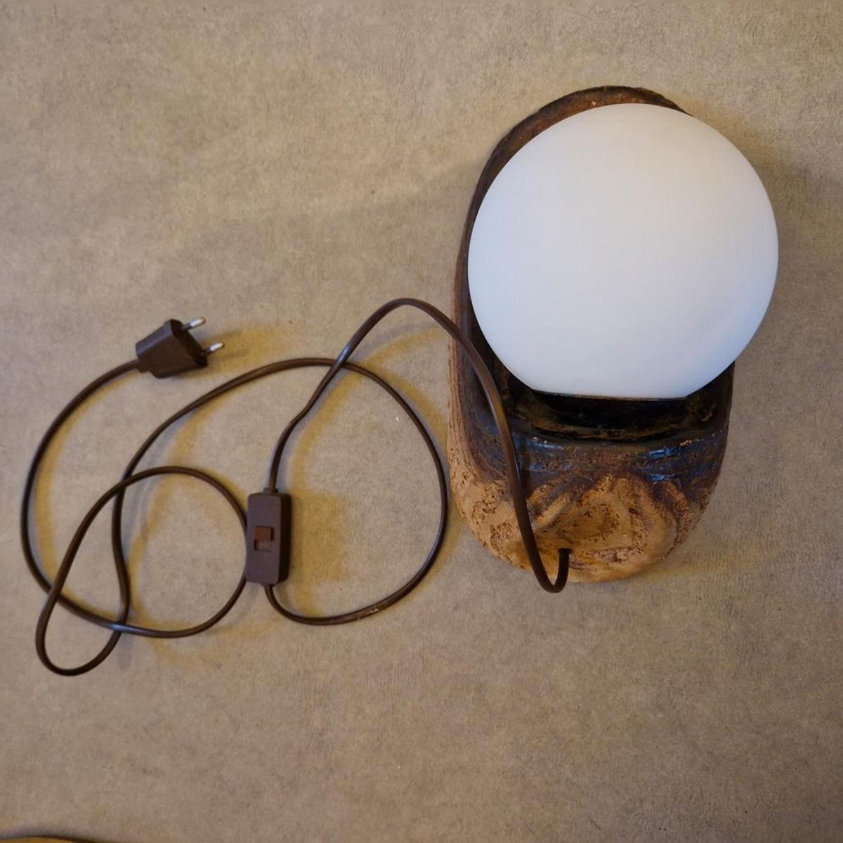 Jaren 70 Vintage Wandlamp Keramieke Bollamp Retro Wandlamp image 10