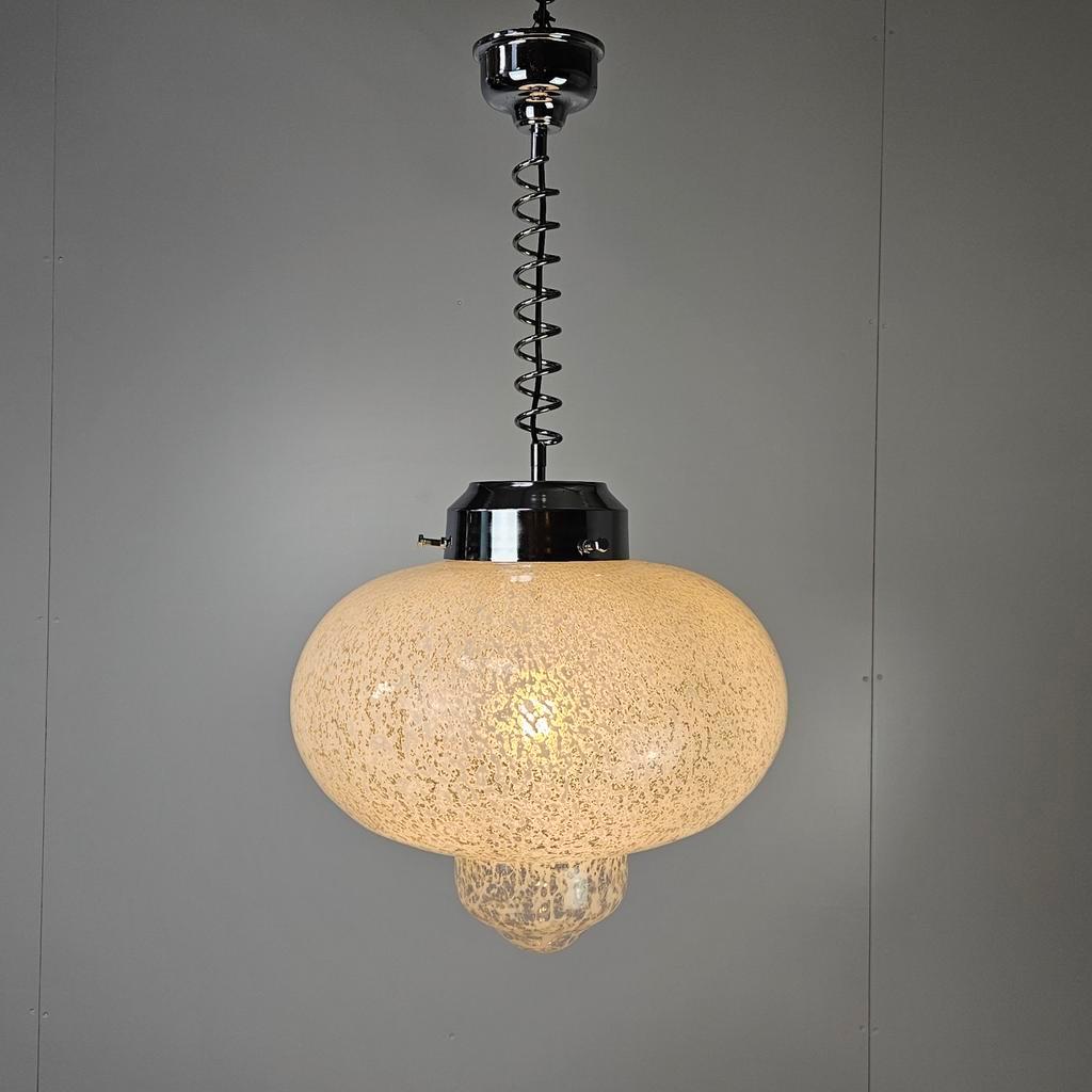 Vintage Italiaanse Hanglamp, Murano Glas image 7