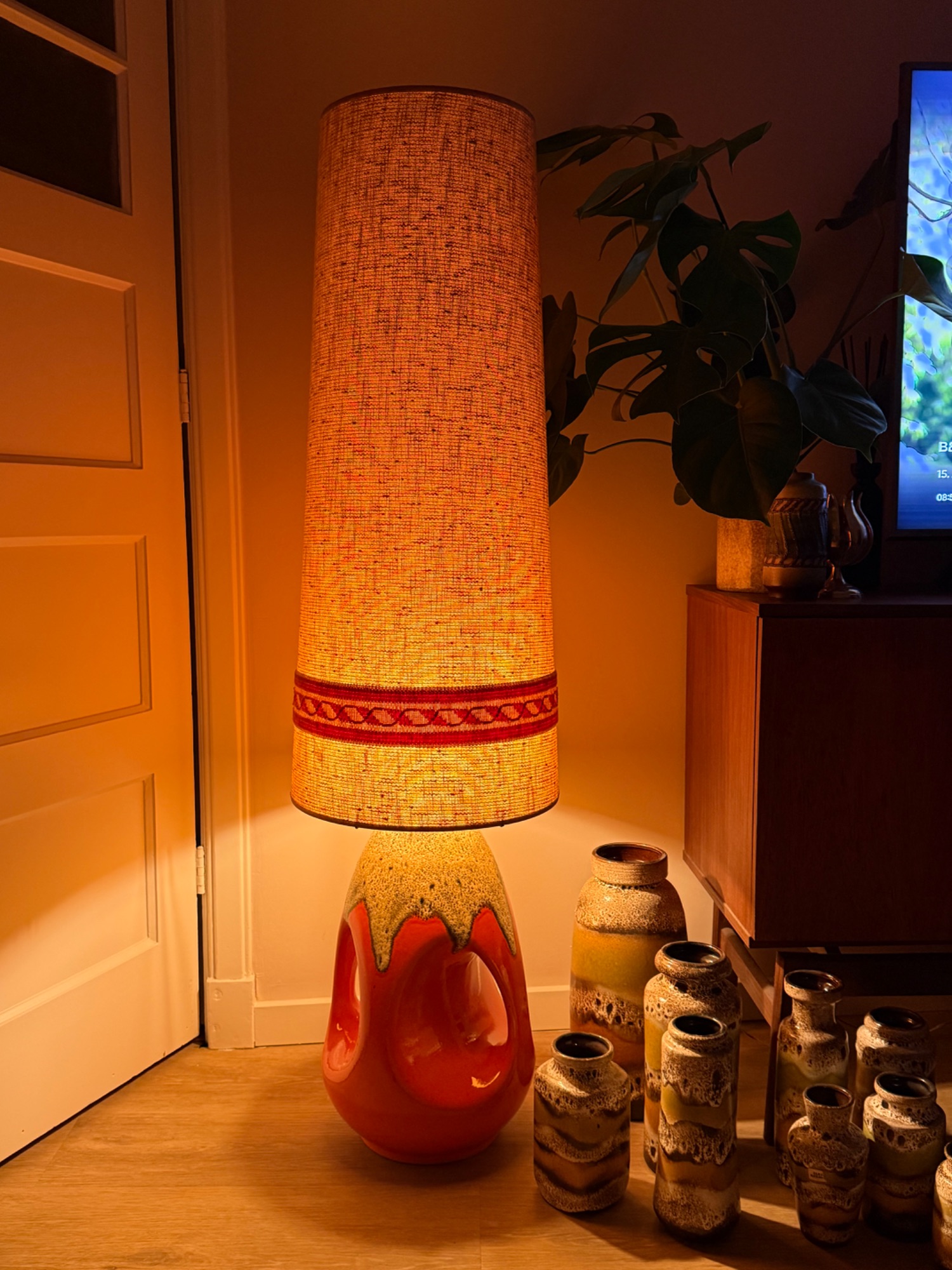 West Germany Vloerlamp Met Kap image 14