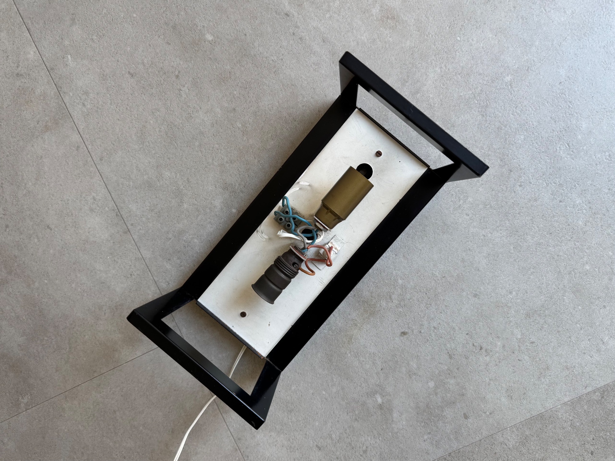 Grote Vintage Rechthoekige Plexi Wandlamp image 7