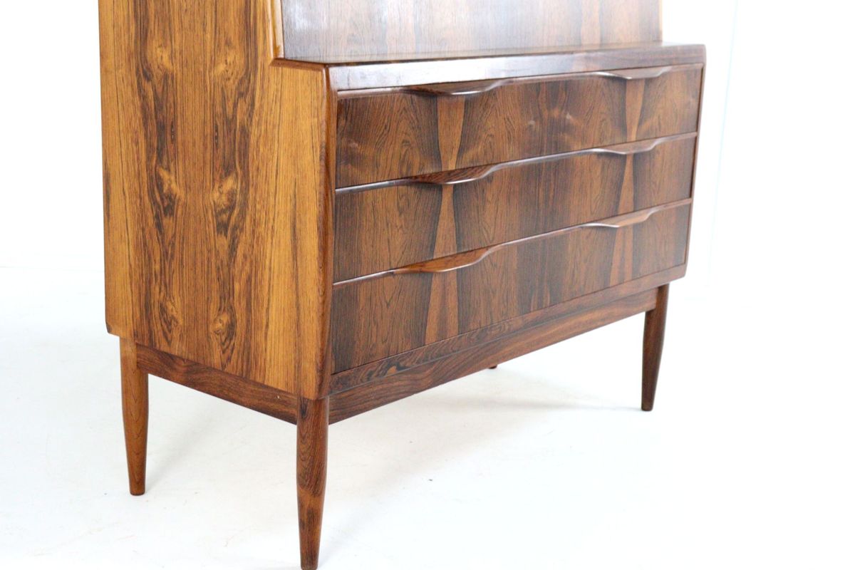 Erling Torvits Voor Klim Møbelfabrik Palissander Secretaire Bureau Kast Vintage Deens image 17