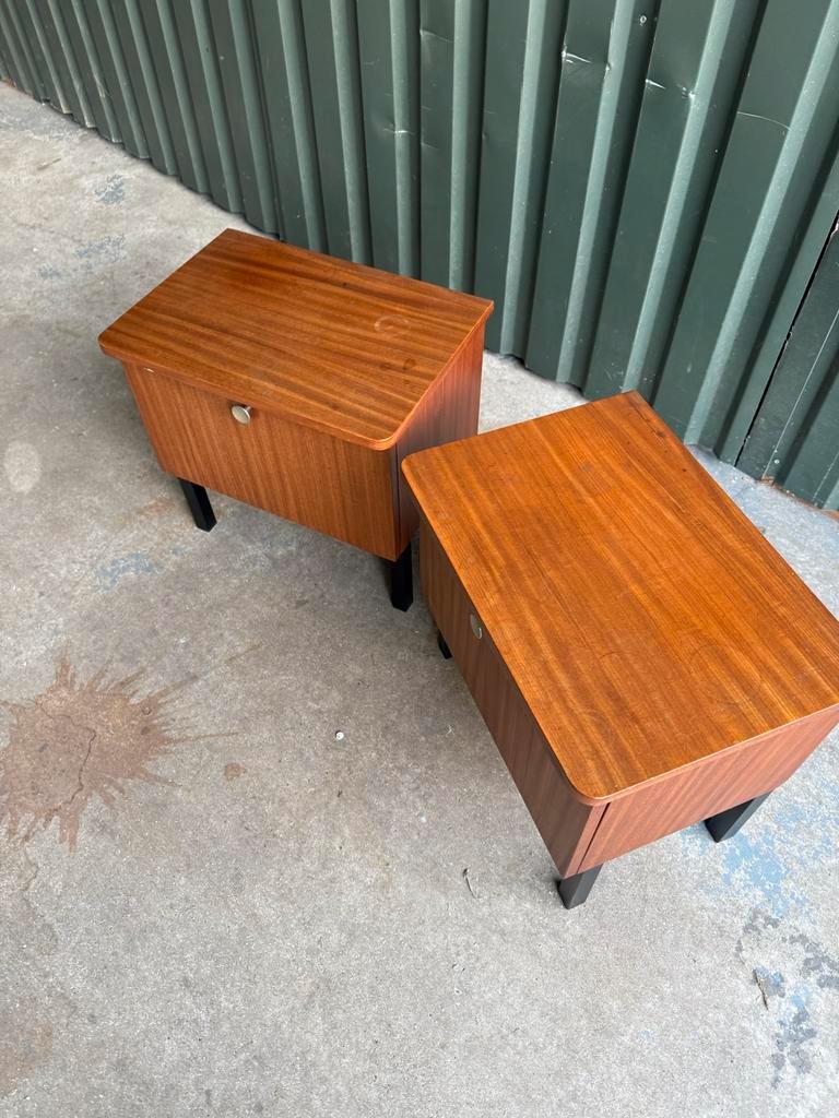 Vintage Teak Nachtkastjes - Set Van 2 image 5
