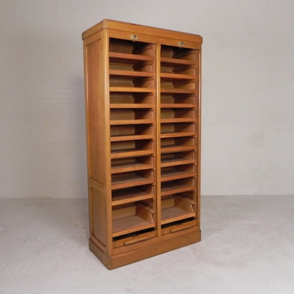 Eiken Rolluikkast Met 2 Luiken, 180 Cm Hoog, Jaren 30 image 5