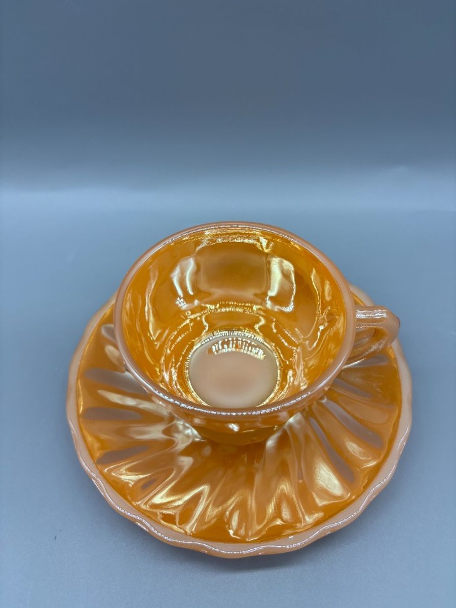 Fire King Kop En Schotel Peach 50's image 2