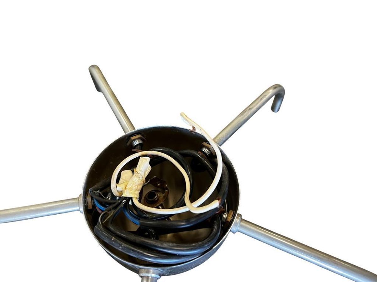 Vintage Chromen Cascade Luster / Hanglamp Met 5 Bollen image 5