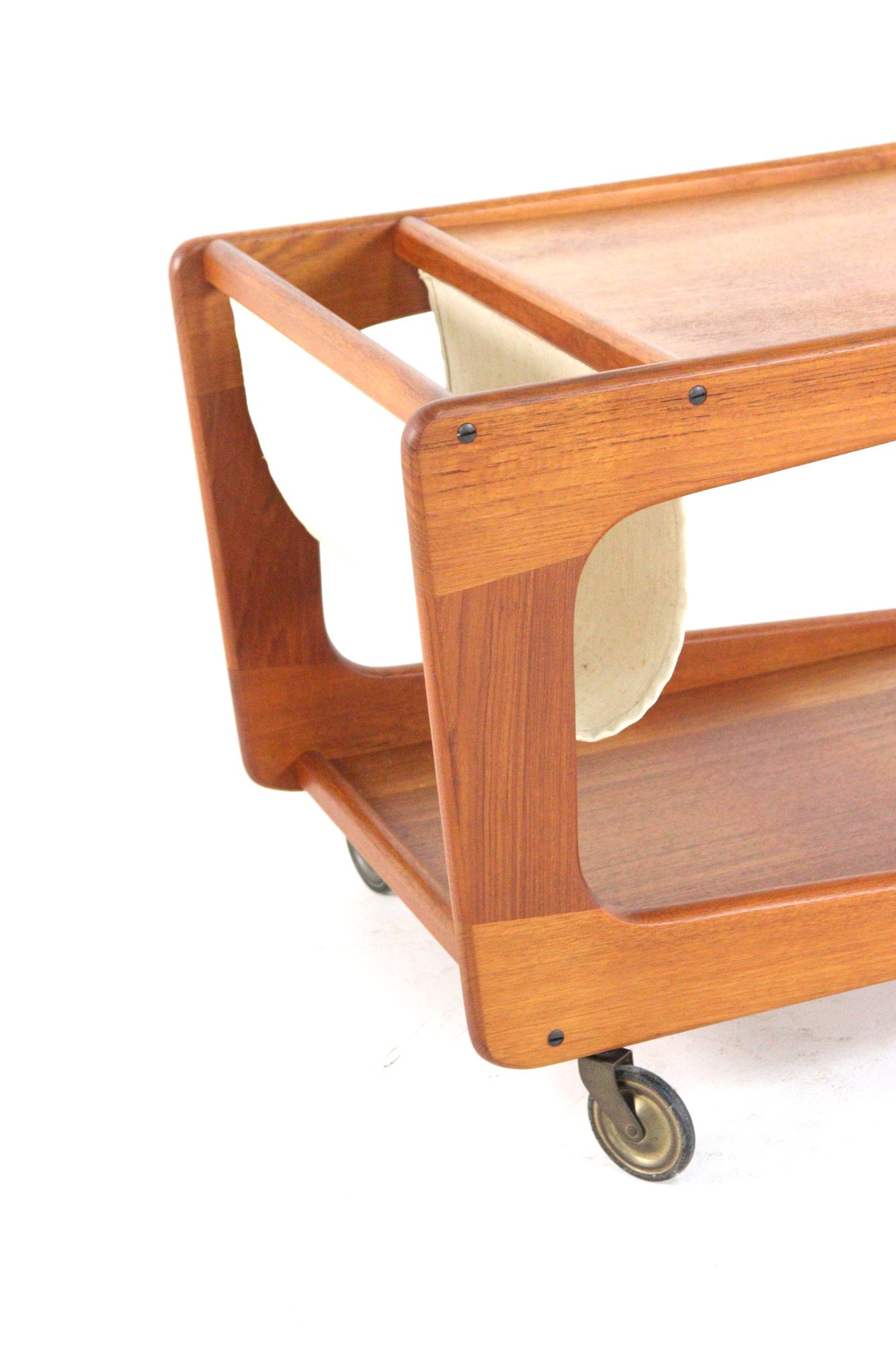 Sika Mobler Trolley Met Lectuurhouder Tijdschriftenrek Vintage Deens image 9