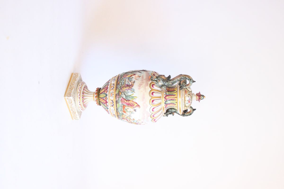 Capodimonte Vases, Late 19th, Set Of Two image 12