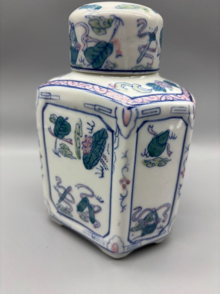 Chinees Pastel Porselein Gemberpot Theebus 60's image 6