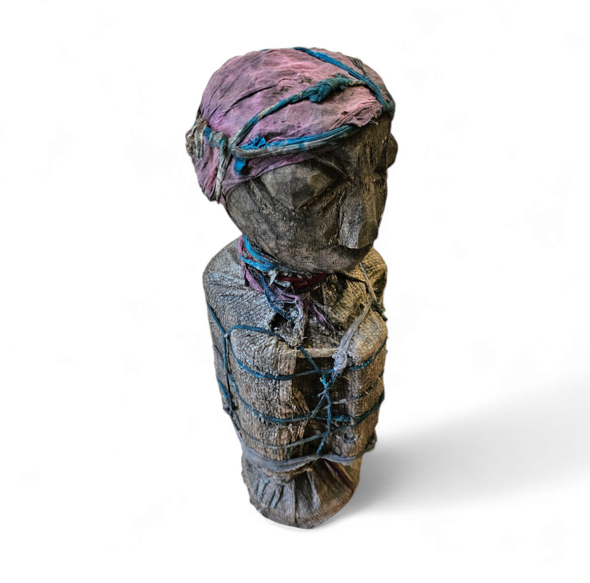 African Sculpture / Multi Material Figure / Height 65 Cm / 1970s image 6