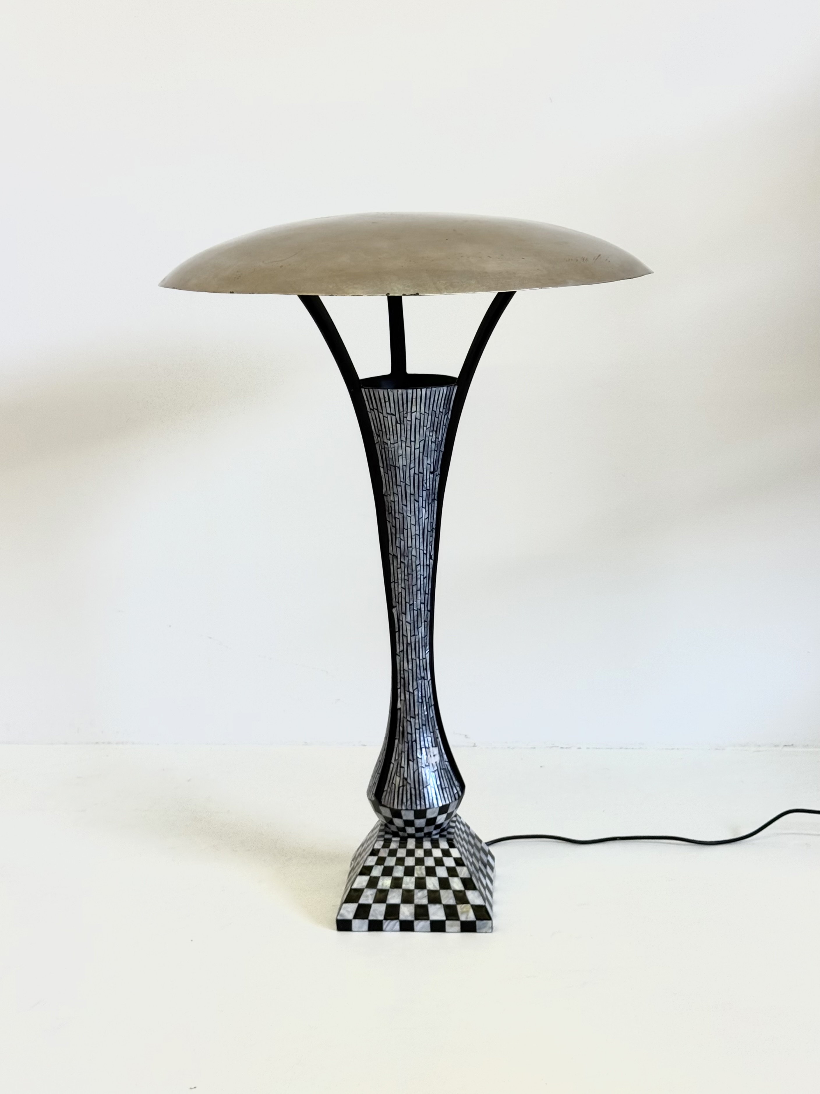 Vintage Vloerlamp Met Mozaïekpatroon In Art Deco Stijl image 4