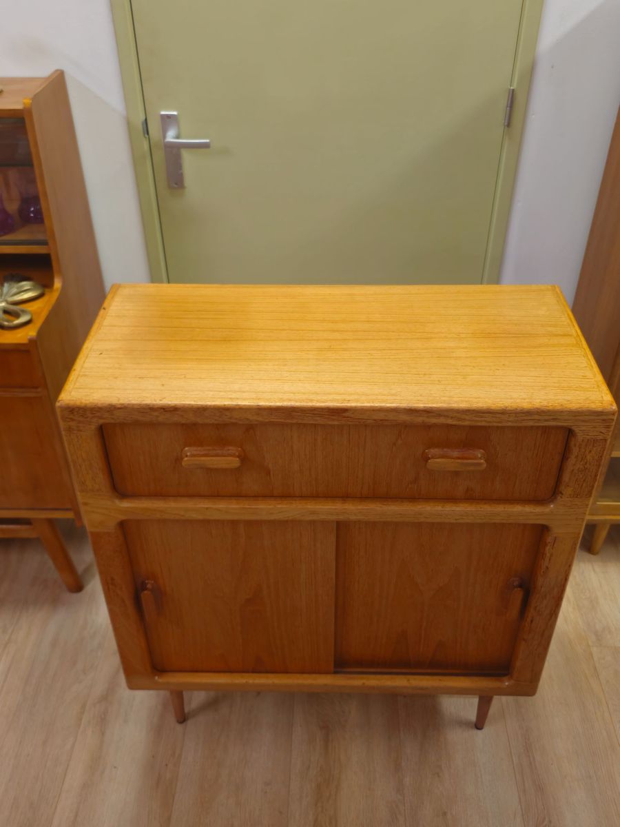 Vintage Silkeborg Kast Ladekast Schuifdeuren Kastje image 4
