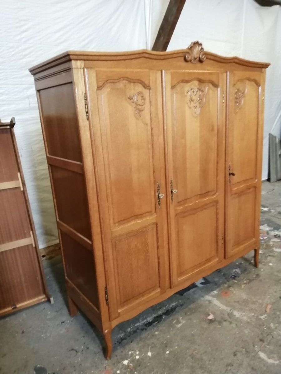 Kledingkast Vintage Kast Snijwerk image 3